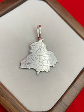Silver Punjab Map Pendant