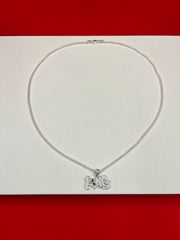 Iced King Drip Silver Pendant