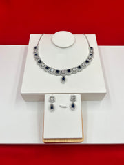 Royal Sapphire Statement Choker Set