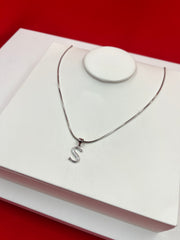 Pure Silver “S” Pendant Necklace