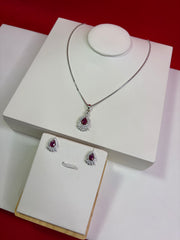 Pure Silver Pendant Set (WN162)
