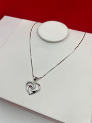 Heart Silver Pendant Necklace