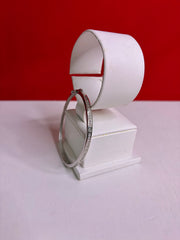 Women’s Pure Silver Bangle Bracelet (SB102)