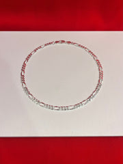 Figaro Pure Silver Chain 20” Sc78
