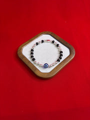 Evileye Pure Silver Bracelet (7.5”) (WB122)