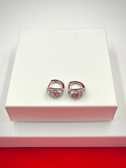 Beautiful Silver hoops Earrings