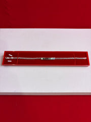 Pure Silver Rakhi Name Engraving Bracelet (NB24)