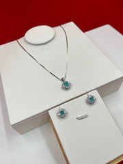 Turquoise Glow Pendant Set