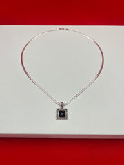 Royal Square Silver Pendant