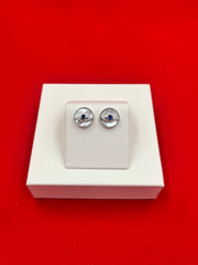 Pure Silver EvilEye Earrings