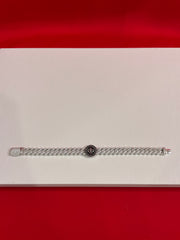 Men Silver Iced Out Bracelet