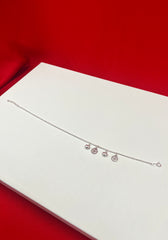 Single promise Silver Anklet