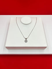 Heart Flower Pendant Necklace