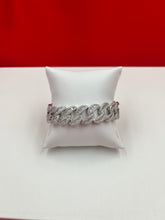 Men iced-out baguette bracelet