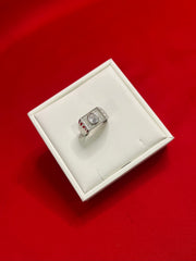 Men Silver Ring (Size 9.5) MR112