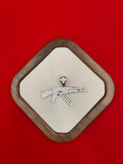 Pure Silver Ak47 pendant
