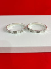 Pure silver Bangle Pair 2.4 (SB51)