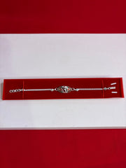 Pure Silver Rakhi Bracelet 7.5”(SR25)