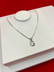 Pure Silver “G” Pendant Necklace
