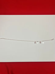 Single promise Silver Anklet