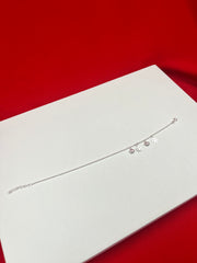 Single promise Silver Anklet