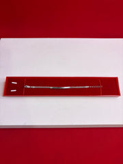 Pure Silver Rakhi Name Engraving Bracelet (KNB5)