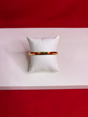 Pure Silver 24k Gold Plated Kada 2.6” (MK79)