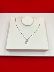 Pure Silver “C” Pendant Necklace