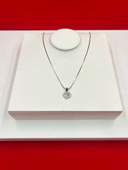 Love Heart Pendant Necklace (WN110)