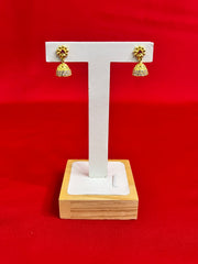 Pure Silver Jhumki With 24k Gold Plating(WJ14)