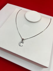 Pure Silver “C” Pendant Necklace
