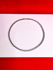 Gunmetal Pure Silver Chain 22” Sc109
