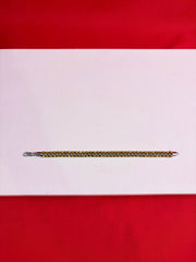 Men Pure Silver Two-tone Bracelet(8.5”) MB79