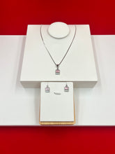 Pink Square Glow Pendant Set