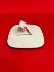 Pure Silver Hoops Earrings (HE76)