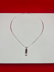 Urban Stripe Silver Pendant