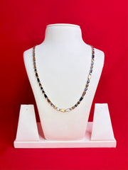 Pure Silver Two Tone Chain 22” (Sc129)
