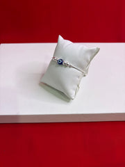 Women’s Evil Eye Silver Bracelet Wb117 (6.5-8.0”Inch)