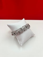 Men Iced out Baguette bracelet