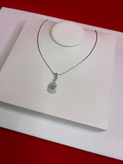 Pure Silver Pendant Necklace (WN98)
