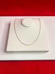 Pure Silver Three Tone Chain 17”