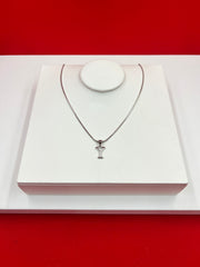 Pure Silver “Y” Pendant Necklace