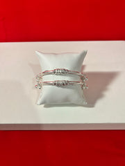 Pure Silver Bangle Pair 2.2 (SB61)