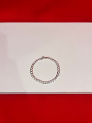 Men’s Pure Silver Cuban Bracelet Mb17