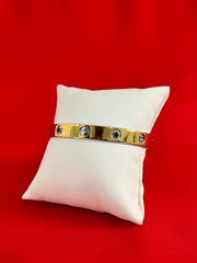 Cartier Gold Plated Pure Silver Bangle (2.8) (SB44)