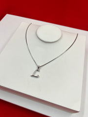 Pure Silver ”L” Pendant Necklace