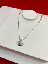 Evil-Eye Silver Pendant Necklace