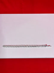 Men Pure Silver Cuban Bracelet MB28