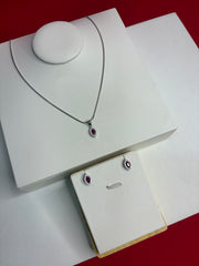 Pure Silver Pendant Set (WN199)