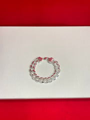 Men’s pure Silver Cuban Bracelet mb10